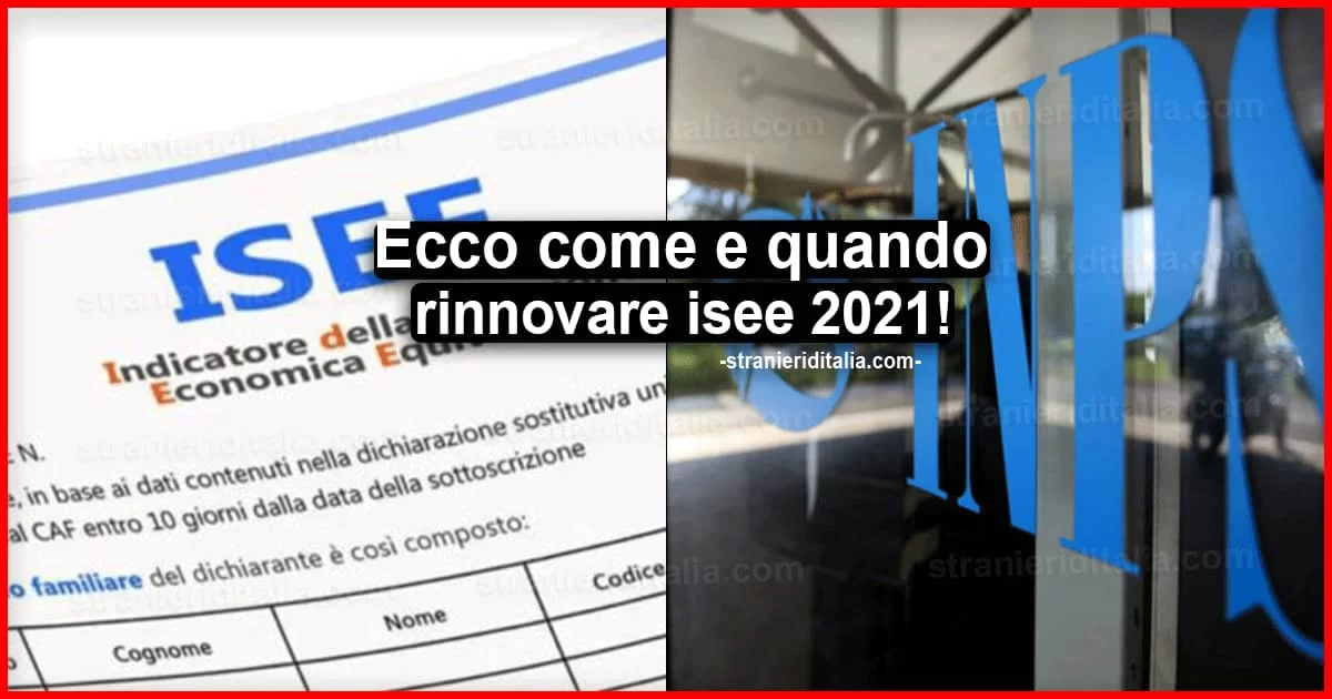Come e quando rinnovare isee 2021?